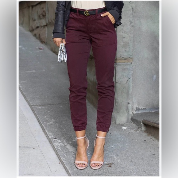 Grace & Lace Pants - Grace & Lace Maroon Trousers